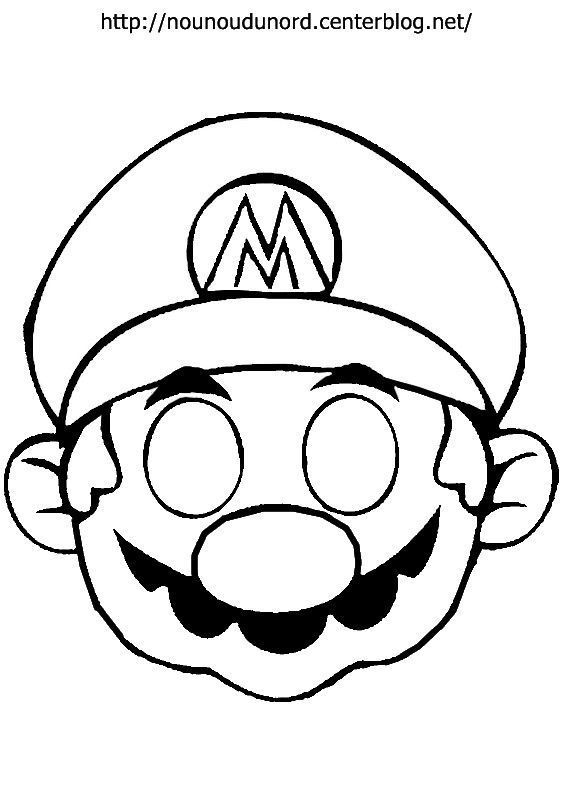 Masque Mario A Imprimer