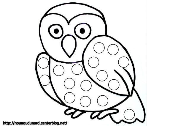 rub coloriage automne hibou