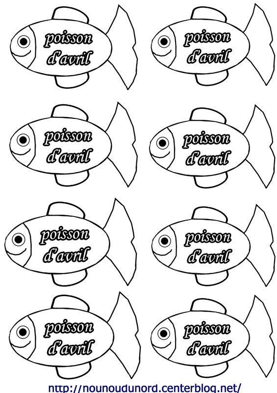 rub coloriage poisson avril