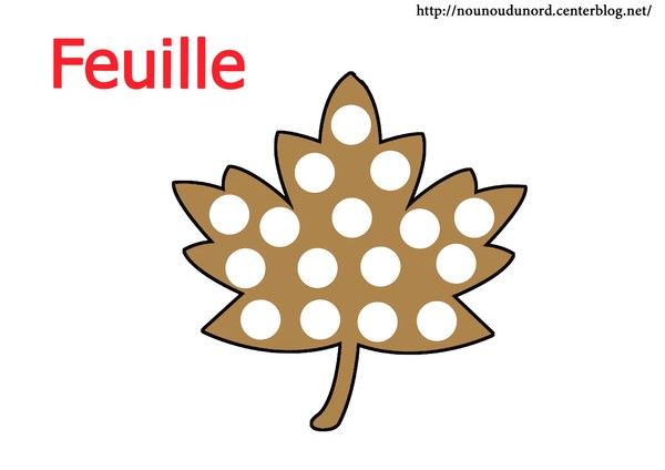 Image feuille en couleur pour gommettes  
