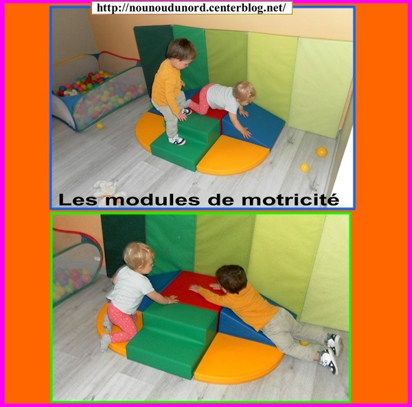 Module de motricité en carton  Module de motricité, Motricite bebe,  Motricité