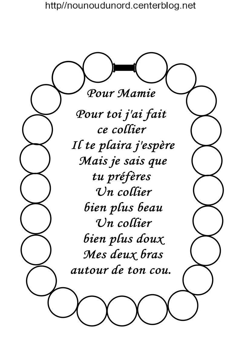 Poeme Pour Mamie Anniversaire