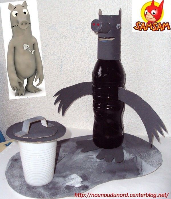 Lison a réalisé avec son papa Crapouille