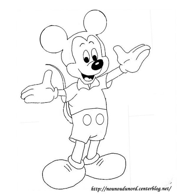 Coloriage Mickey Disney A Imprimer
