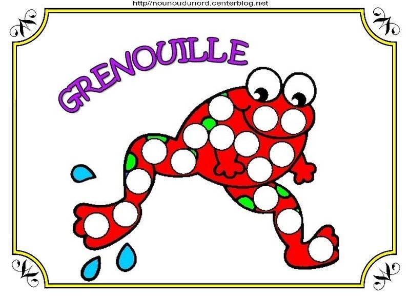 Coloriage Grenouille Et A Gommettes Coloriage Grenouille Et A Gommettes