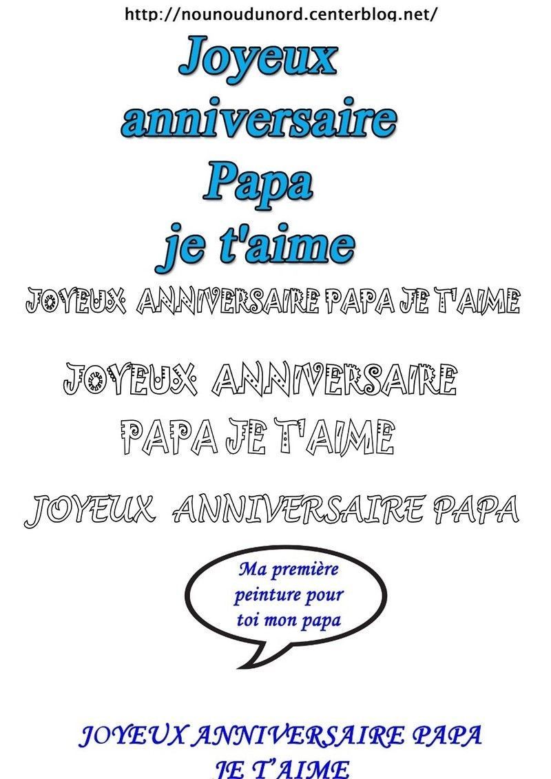 joyeux anniversaire papa texte