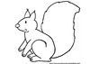 Coloriage écureuil dessiné  par nounoudunord