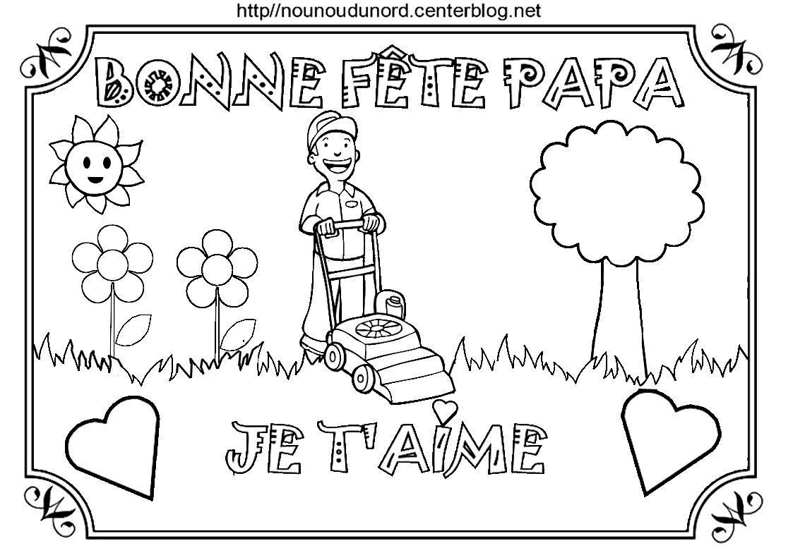Coloriage Carte Fete Des Peres