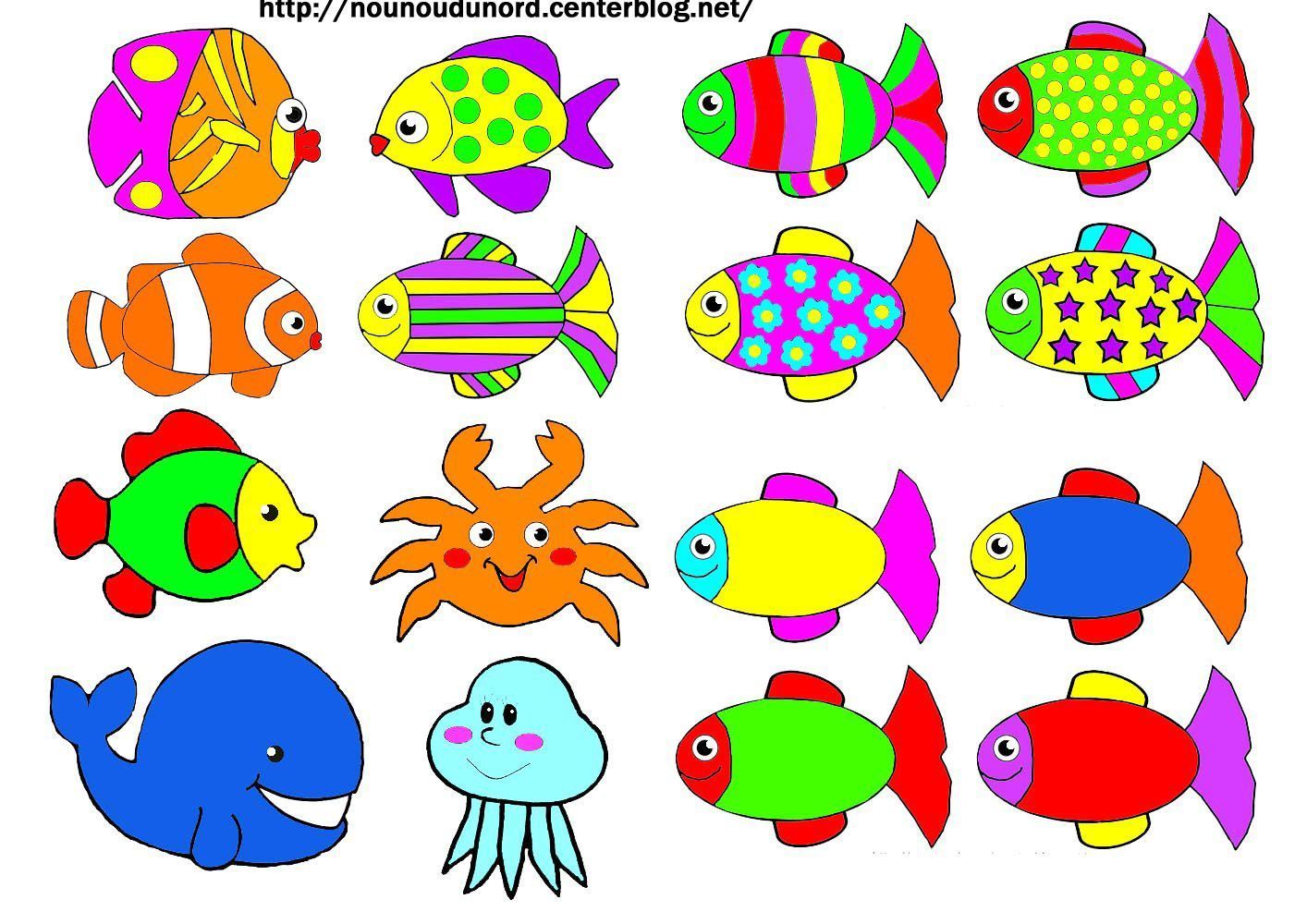 Coloriages Poissons
