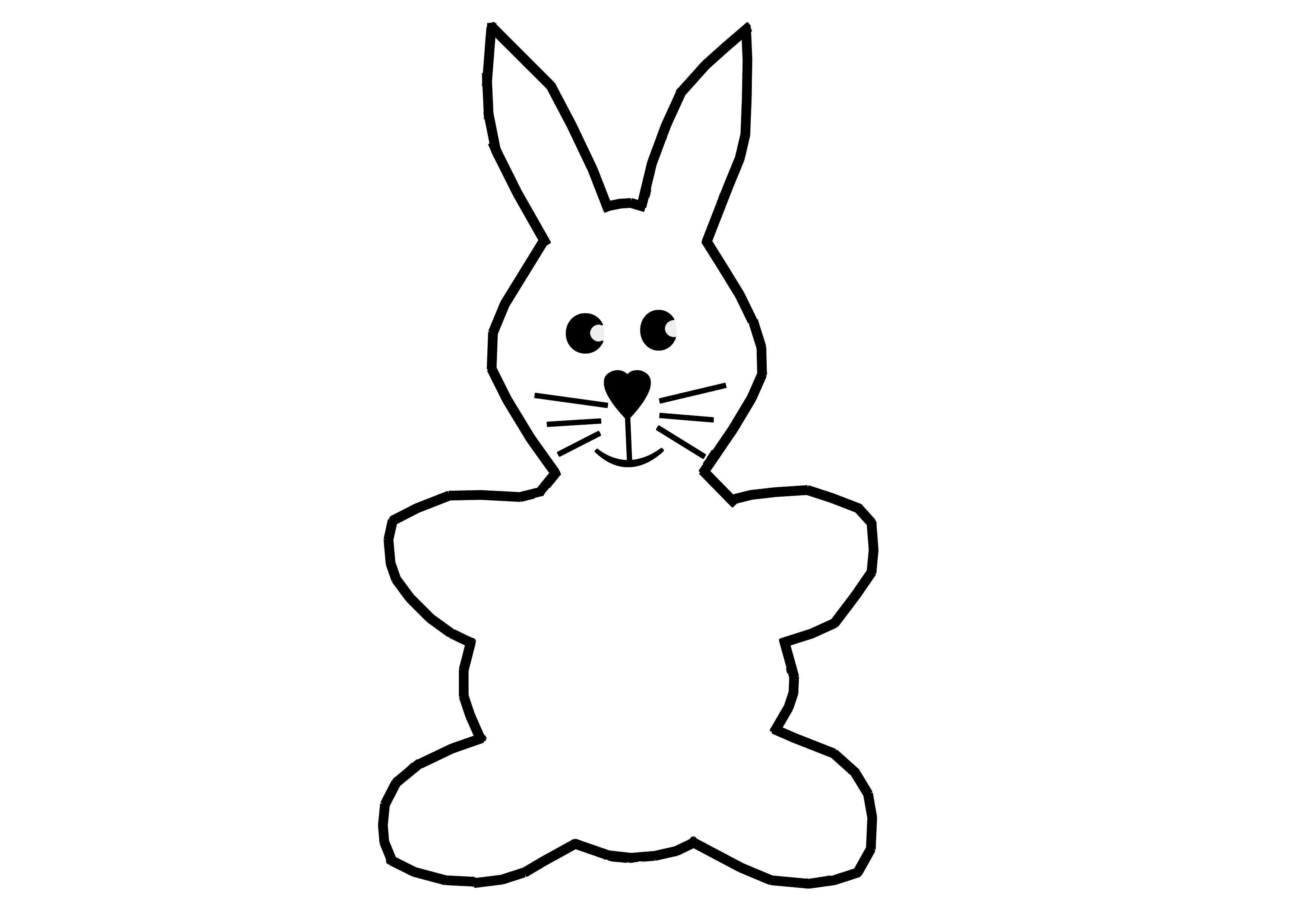 Coloriage Lapin Pour Ribambelle Coloriage Lapin Pour Ribambelle