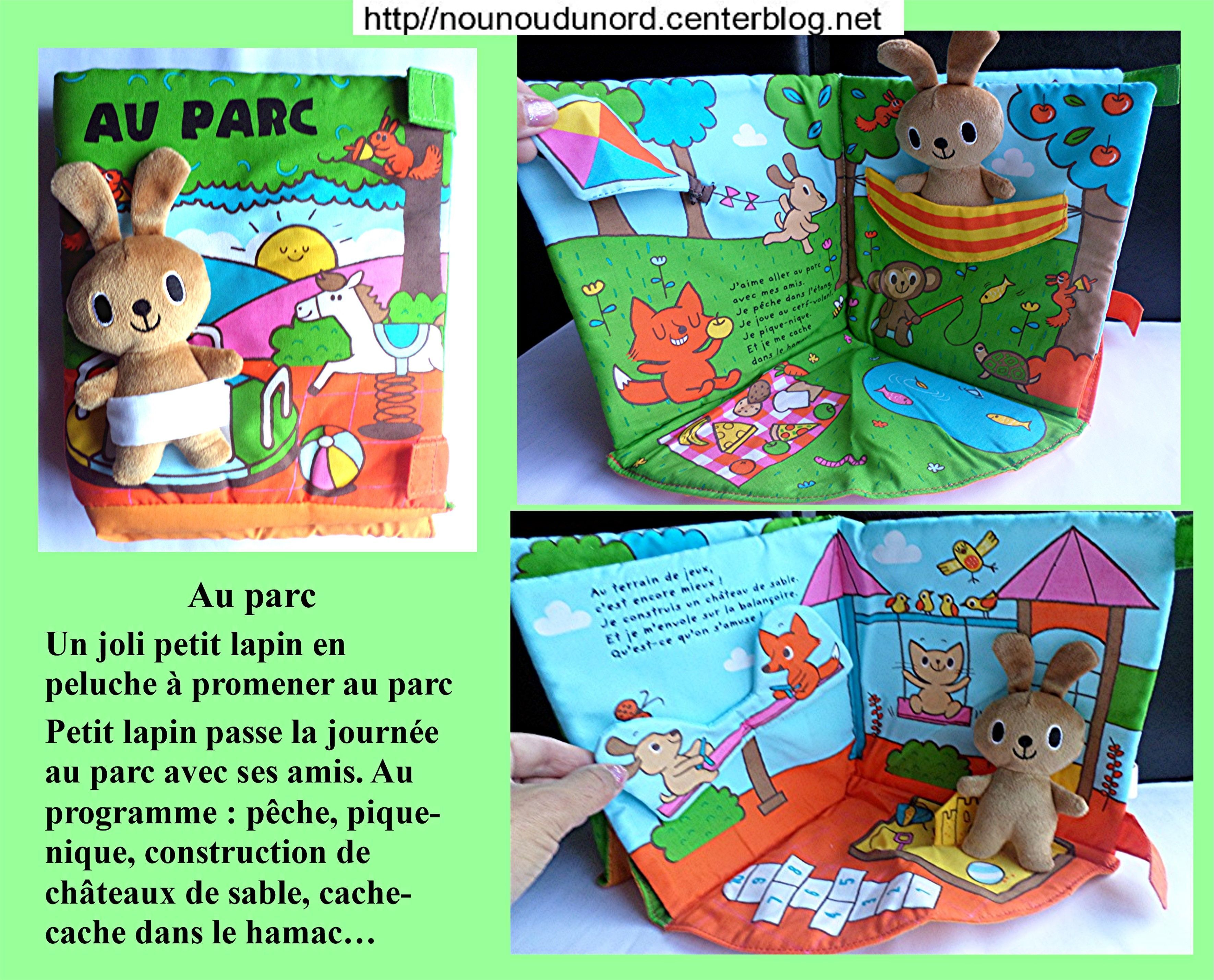 2 livres en tissu pour développer la motricité des bébés