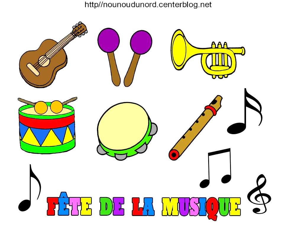 Dessins Instruments De Musique à Imprimer Dessin De Instrument De Musique : Les Cours