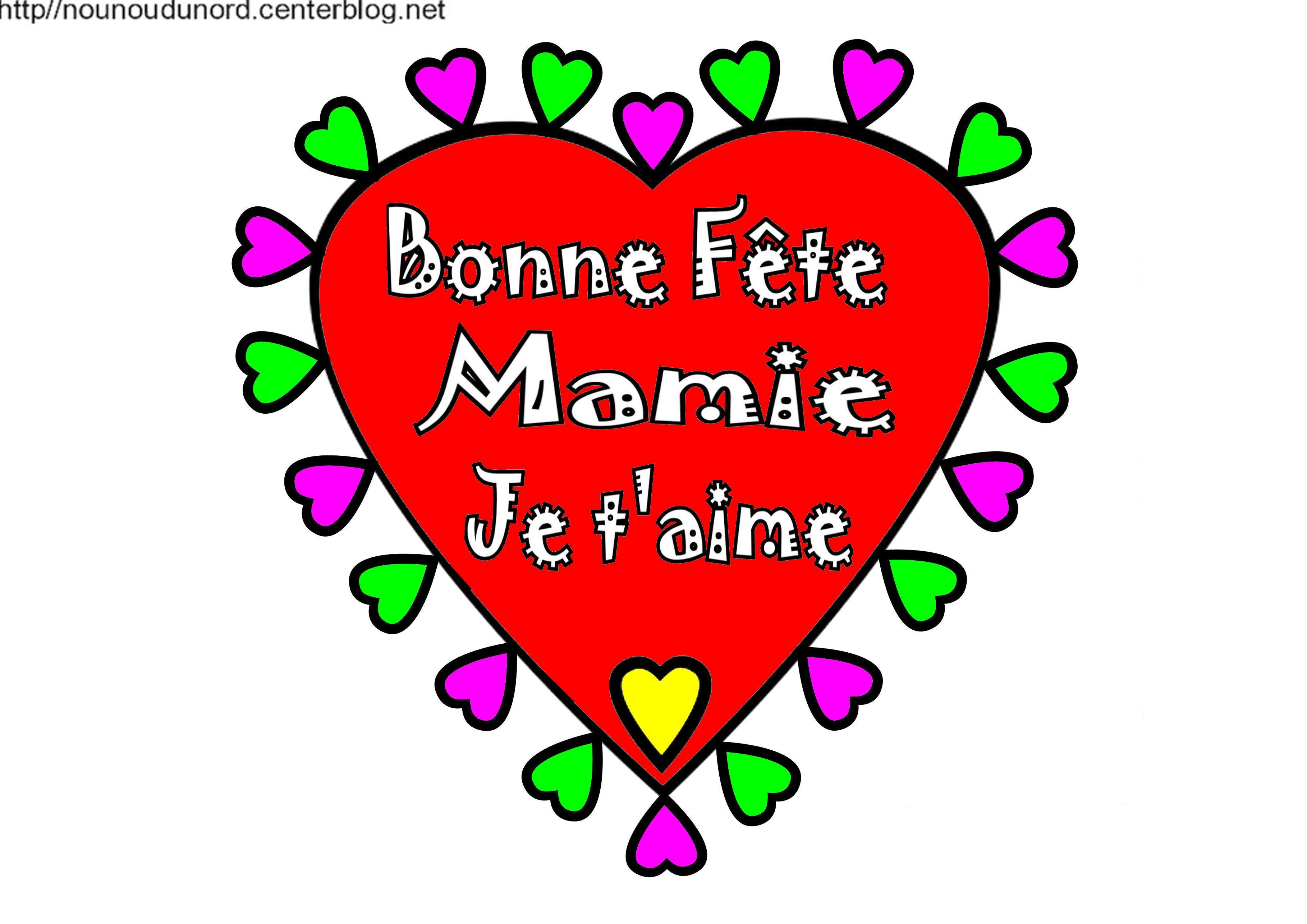 Coeur Bonne F Te Mamie Coloriage Et En Coleur 31410 The Best Porn Website