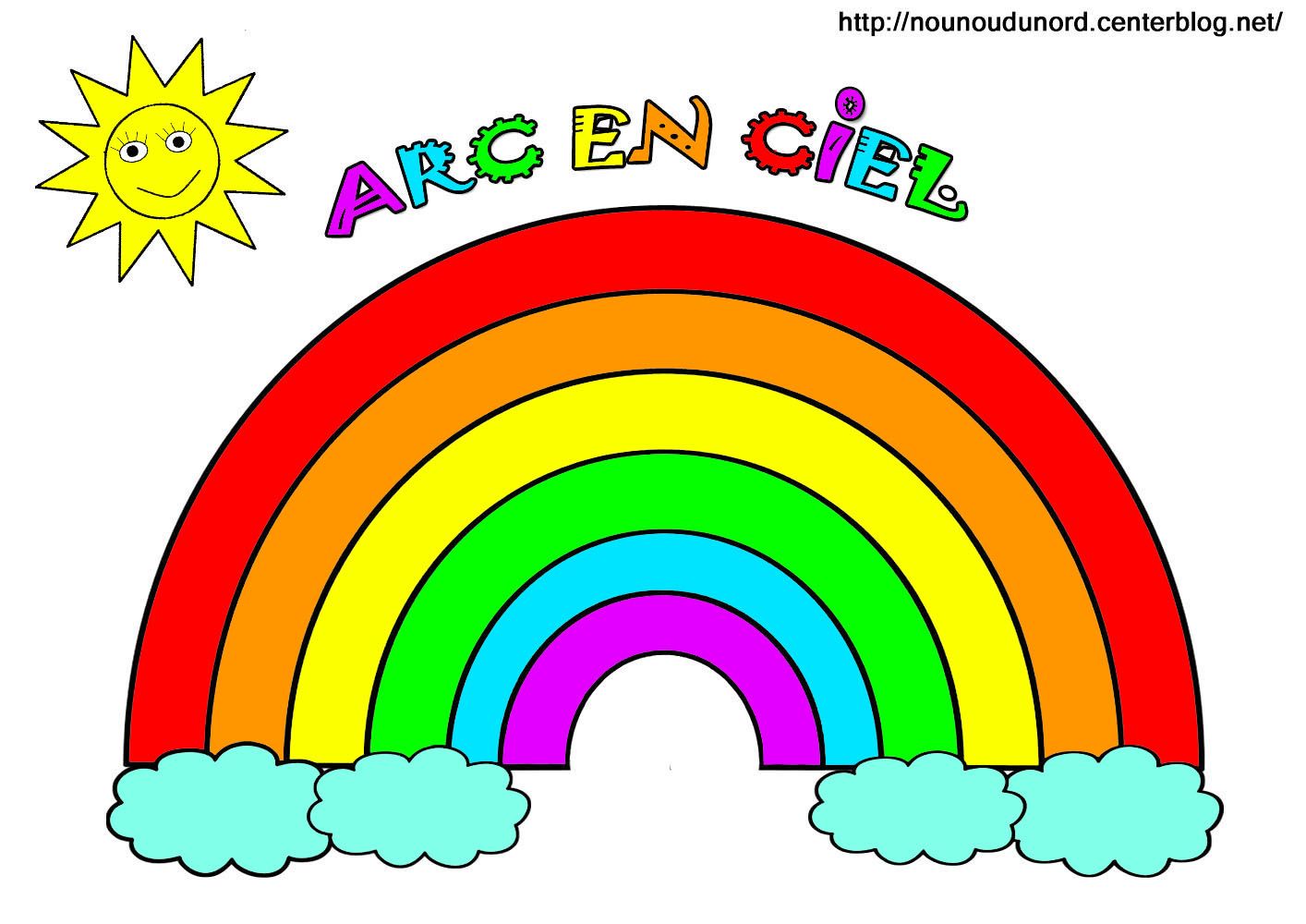 image Arc en ciel en couleur dessiné par nounoudunord.