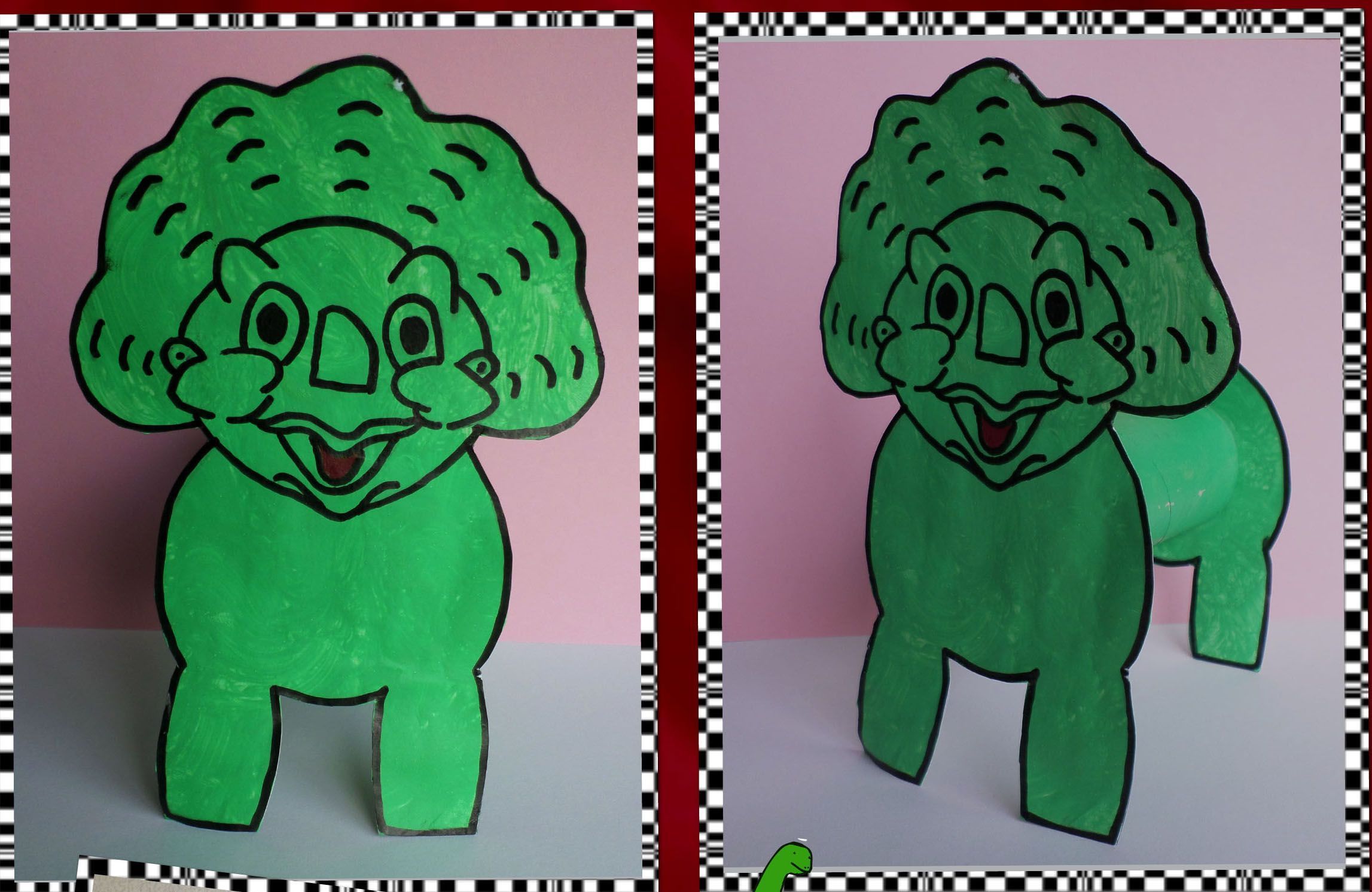 Coloriage dinosaure pour rouleau de papier wc