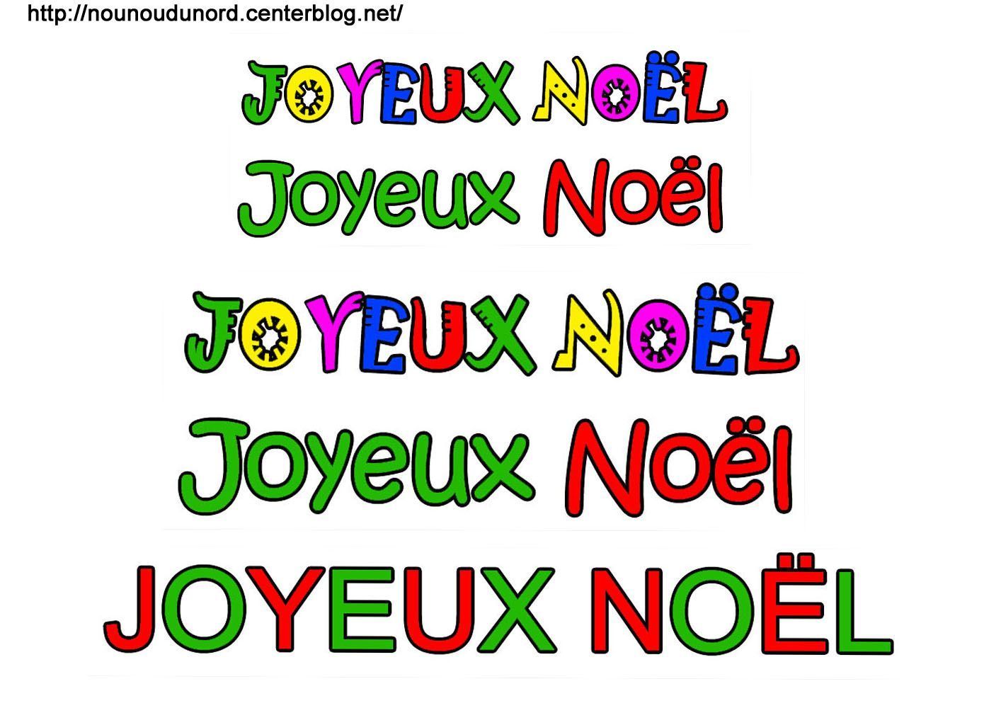 coloriage noel ecriture texte