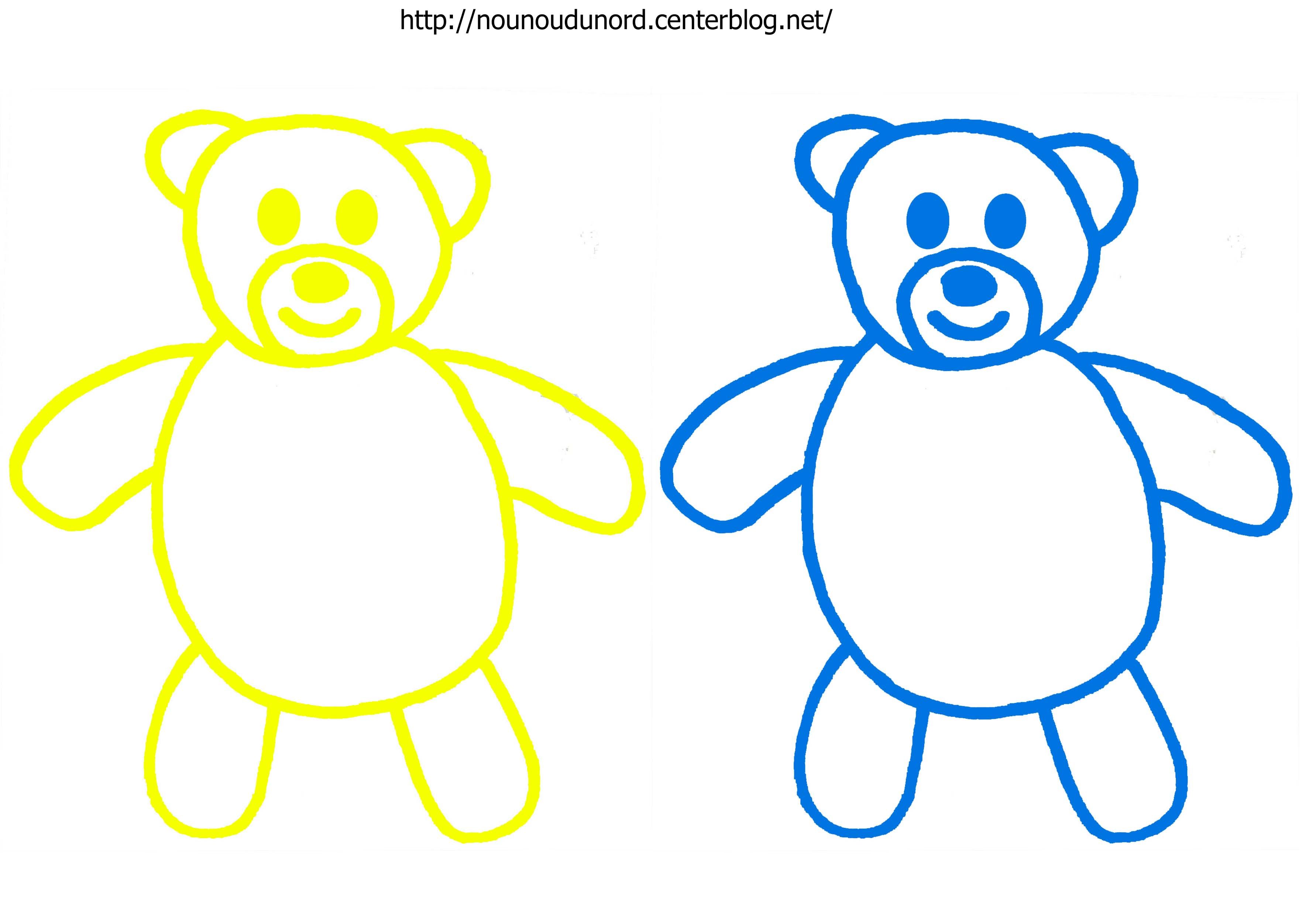 coloriage nounours