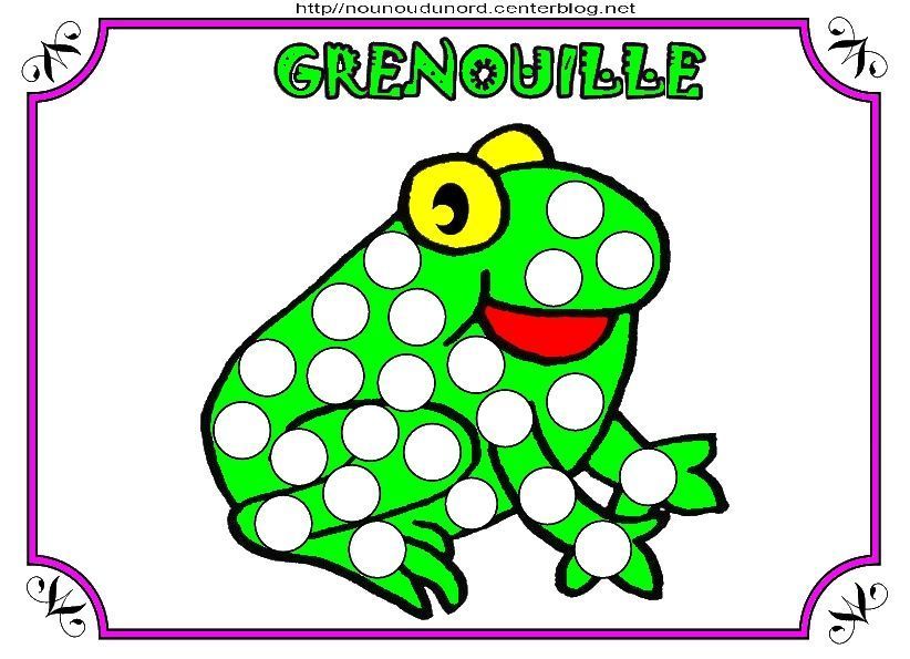 Grenouille Coloriage Gommettes En Couleur The Best Porn Website