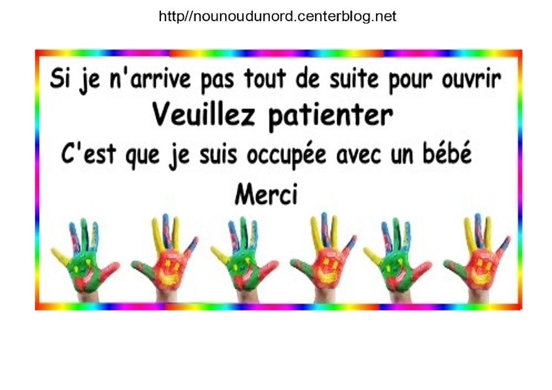 Affiches de porte chut bébé dort ne pas sonner merci