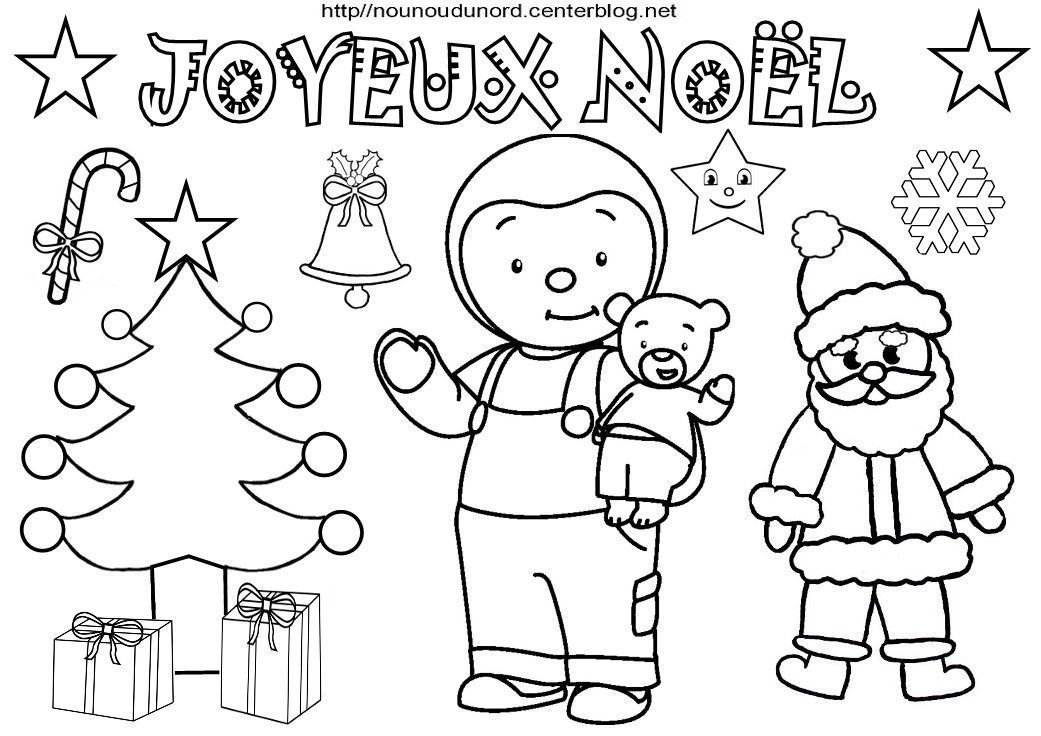 coloriage noel heros des enfants