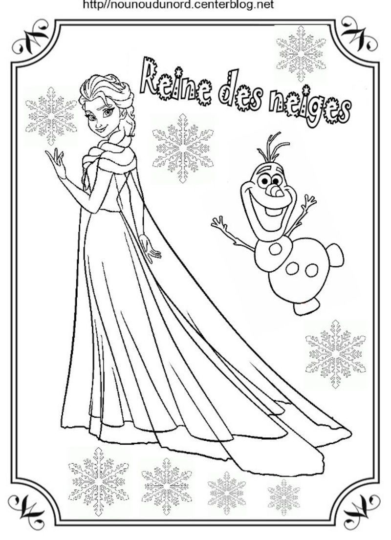 4193 coloriages reine des neiges