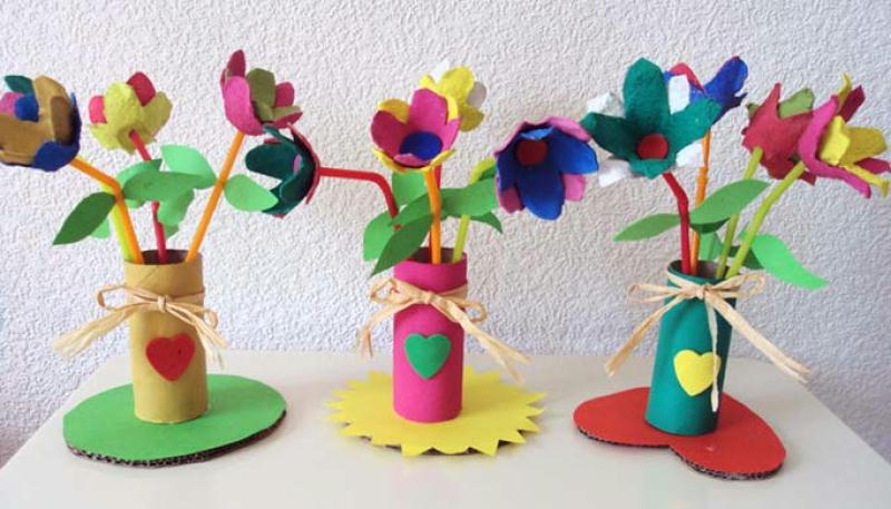 Kit Créatif Bouquet De Fleurs DIY Pour Fille 3-9 Ans - Activité Manuelle Avec Rangement Intégré