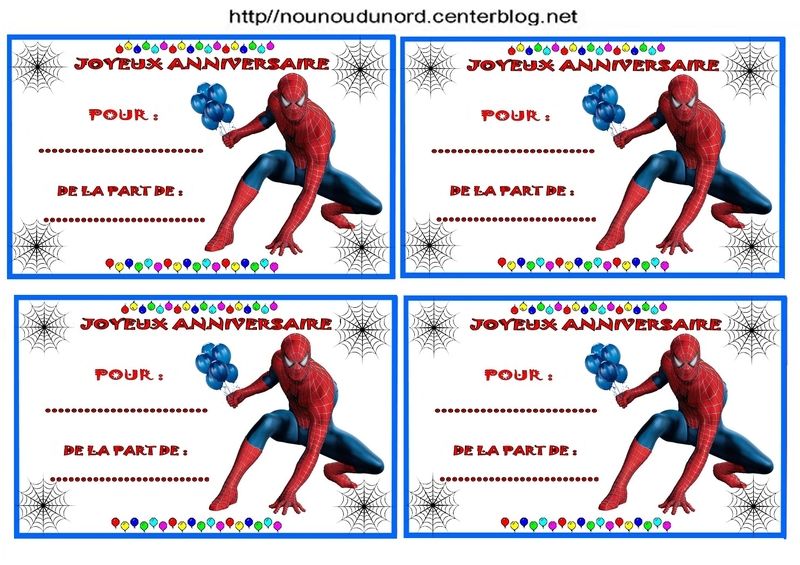 Idées pour un anniversaire Spiderman