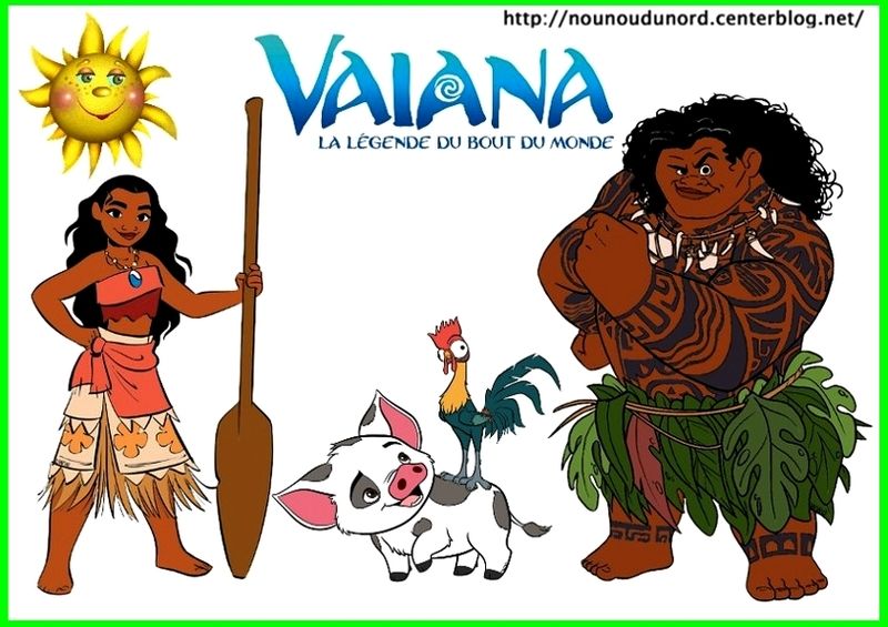 4641 vaiana a colorier pour gommettes en couleur